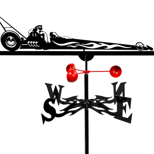 Hand Made Farrell Dragster Auto Car Racing Weathervane NEW