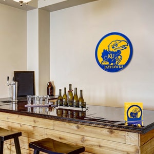 Hand Made Kansas Jayhawks Scenic Art Wall Design