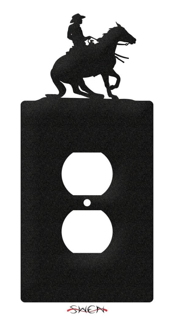 SWEN Products OUTHOUSE COWBOY HORSE Light Switch Plate Covers