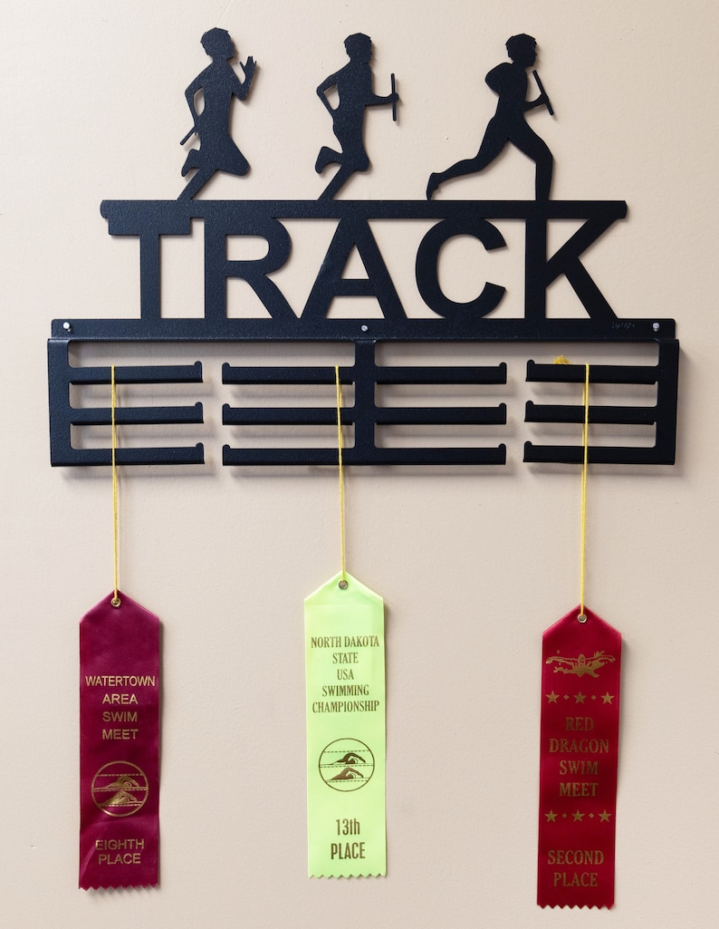Customized Track Ribbons Marathon Runner Steel Medal Ribbon Holder - Etsy