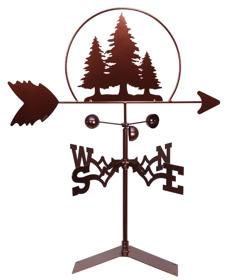 Three Tree Weathervane Hand Made Pine Tree Wildlife Weathervane NEW - Etsy