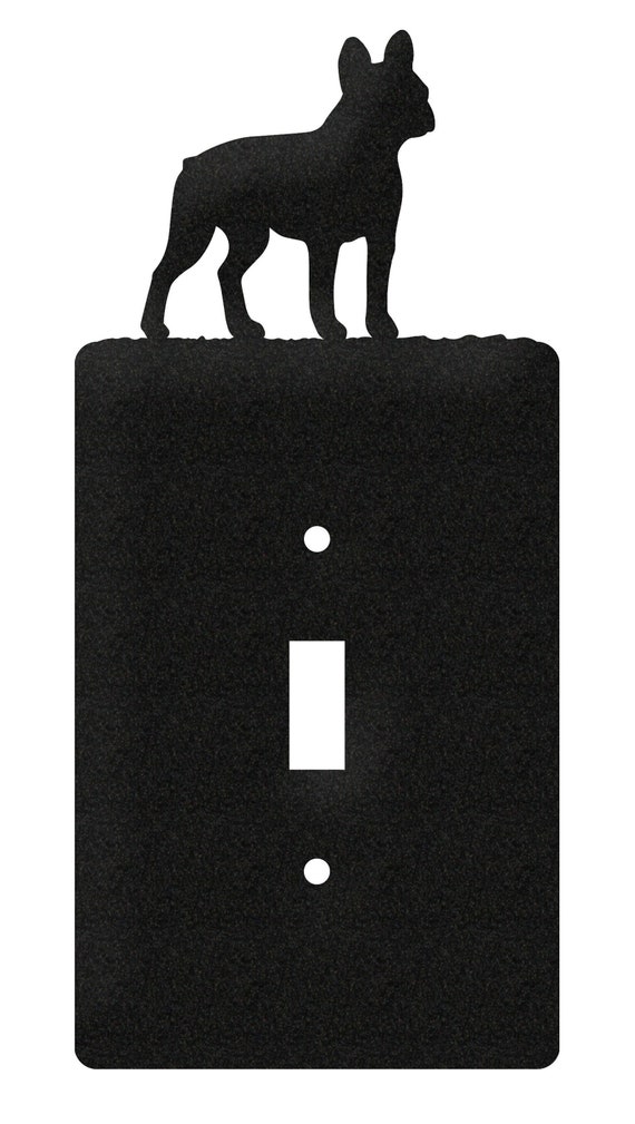 FRENCH BULLDOG HOME WALL DECOR DOUBLE LIGHT SWITCH PLATE