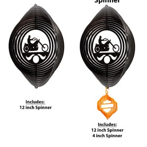 Easy Rider Motorcycle Swirly Metal Wind Spinner - Etsy
