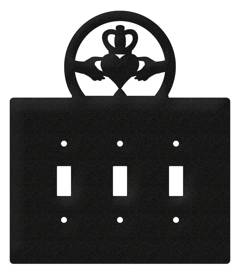 Claddagh Irish Celtic Light Switch Triple Plate Cover