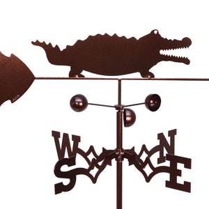 Hand Made Alligator Crocodile Gator Weathervane NEW