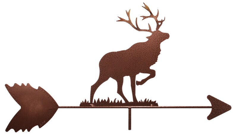 Caribou Silhouette Steel Weathervane