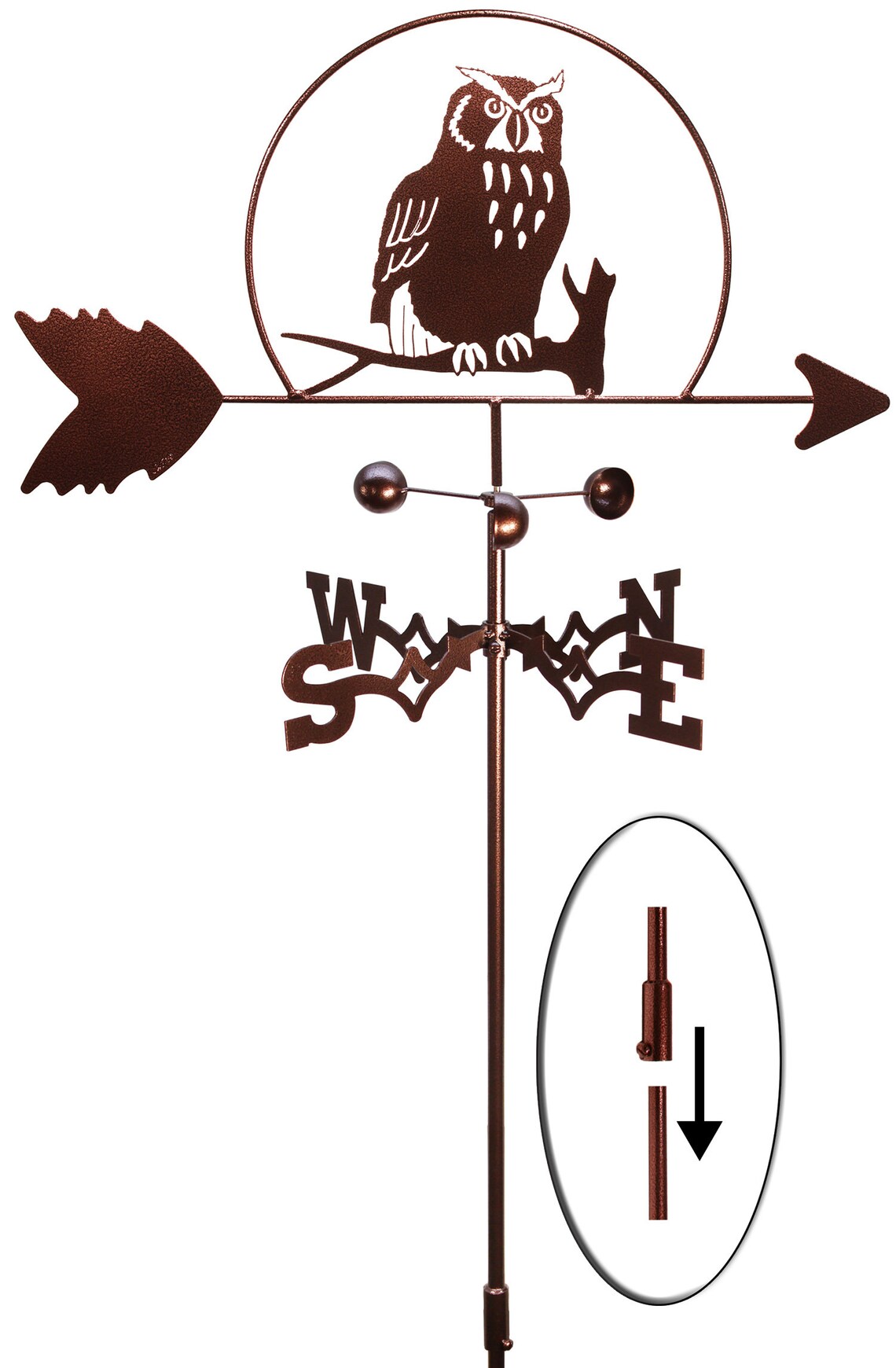 Hand Made Owl Hooter Bird Weathervane NEW Etsy