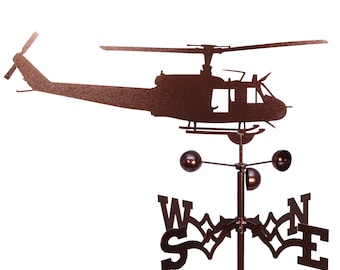 Hand Made HUEY Helicopter Weathervane NEW
