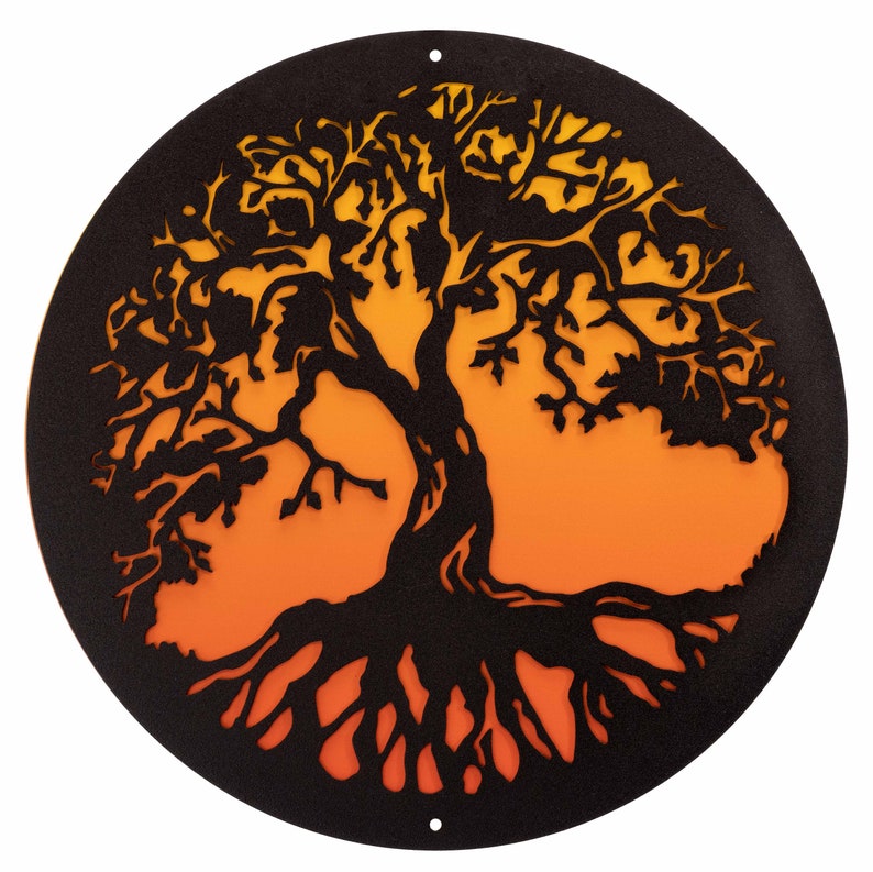 Hand Made Tree of Life Scenic Art Wall Design - Etsy