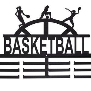 Basketball Female Steel Medal Ribbon Holder