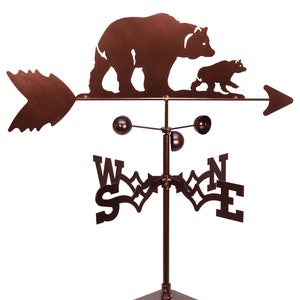 SWEN Products Inc Handmade Bear And Cub Weathervane