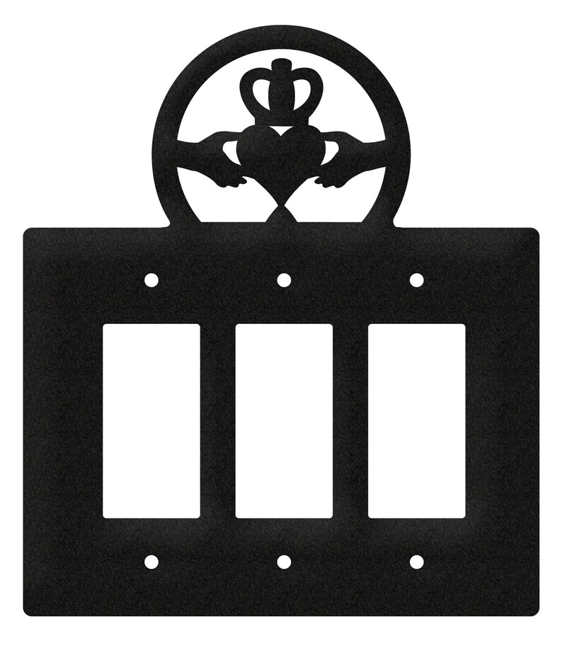 Claddagh Irish Celtic Light Switch Triple Plate Cover