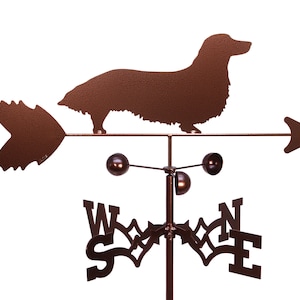 Hand Made Long Hair Dachshund Dog Weathervane NEW