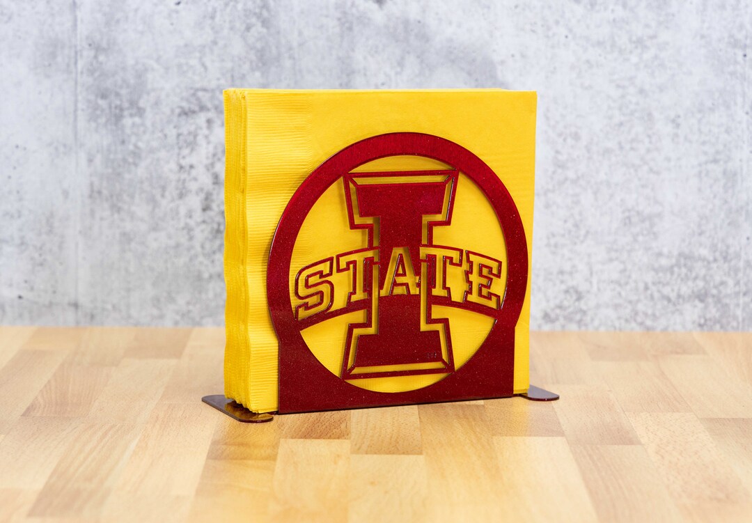 Iowa State I State Cyclones Metal Letter Napkin Card Holder - Etsy
