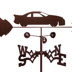 Hand Made Stock Race Car Nascar Racing Weathervane NEW