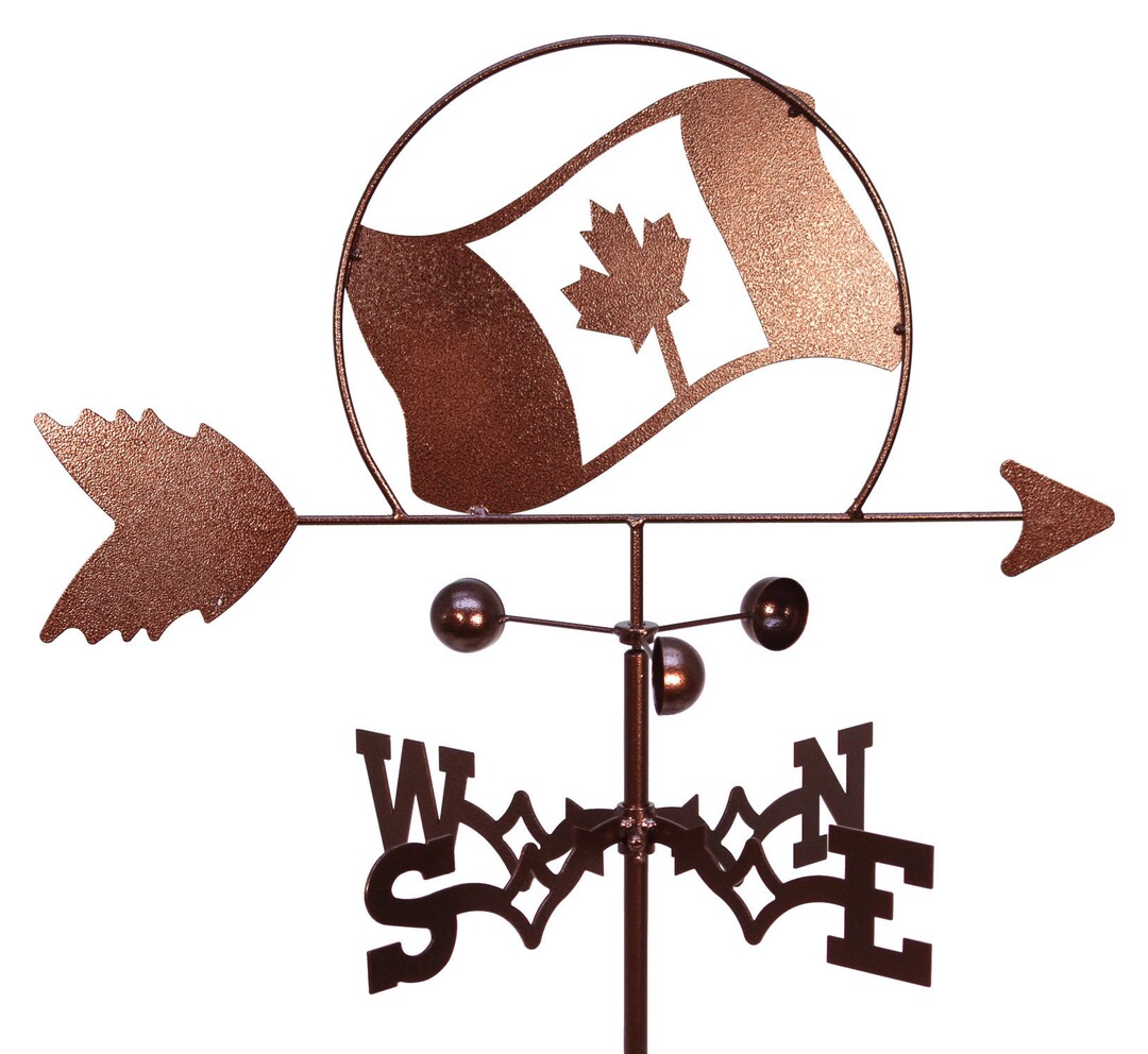 Hand Made Canadian Flag Weathervane NEW Etsy