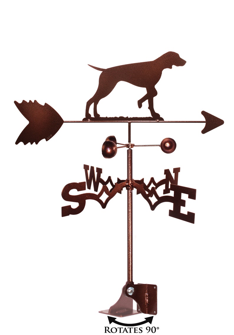 Hand Made Vizsla Dog Weathervane NEW Adjustable