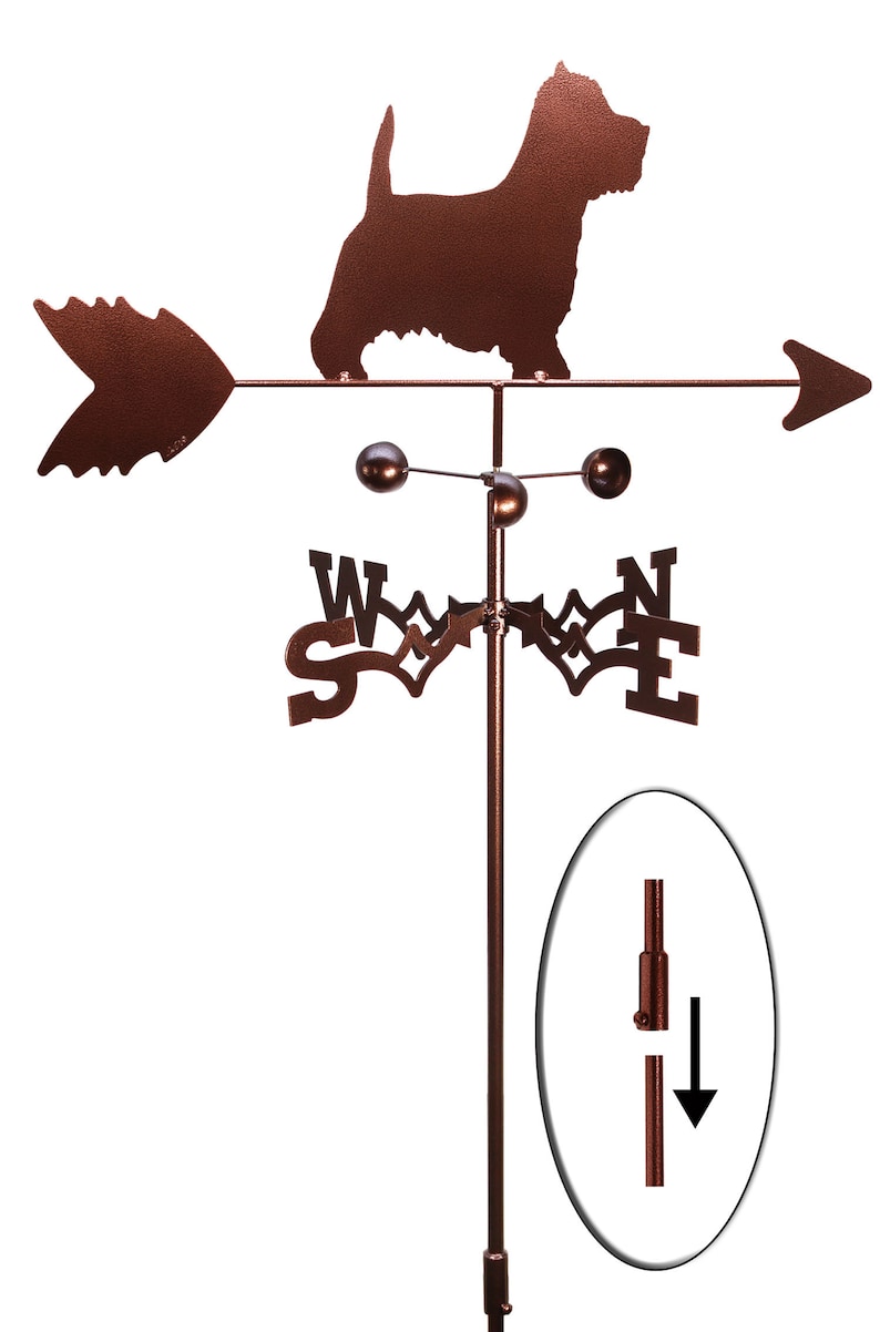 Hand Made Westie Terrier Dog Weathervane NEW Etsy