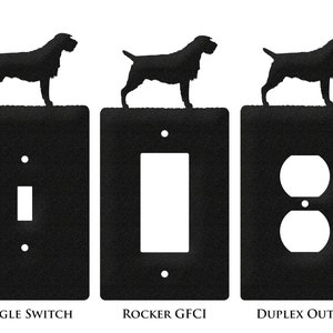 Wirehaired Pointing Griffon Dog Double Plate Covers image 4