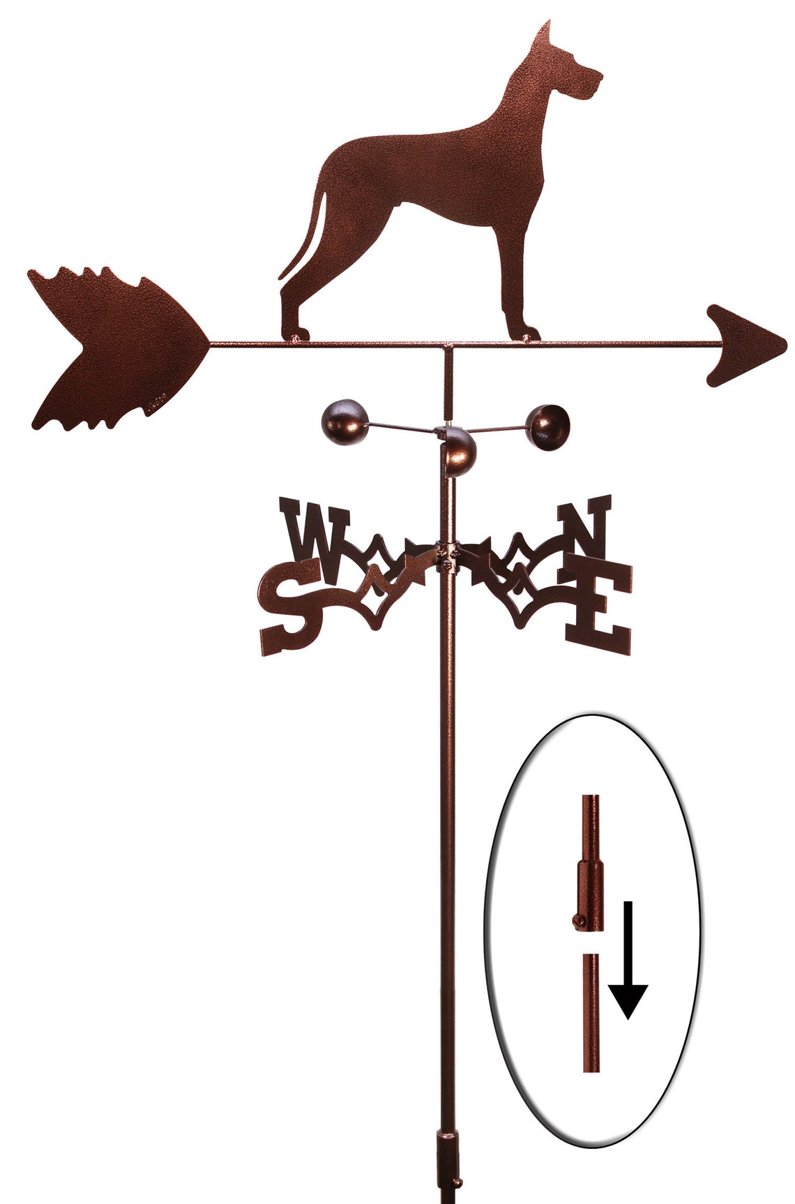 Hand Made Great Dane Dog Weathervane NEW Etsy
