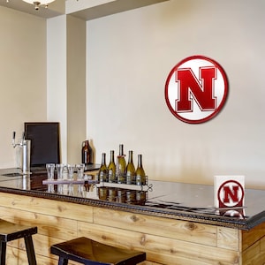 Hand Made Nebraska Huskers Scenic Art Wall Design