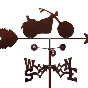 Hand Made Low Rider Chopper Motorcycle Weathervane New