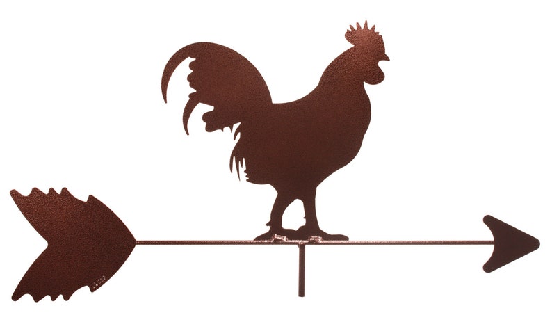 Hand Made Rooster Chicken Weathervane NEW image 5