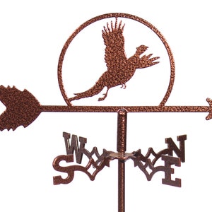 Mini Pheasant Bird Flower Pot Weathervane