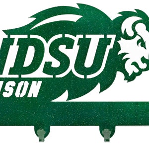 North Dakota State University NDSU Bison Metal Key Chain Holder Hanger