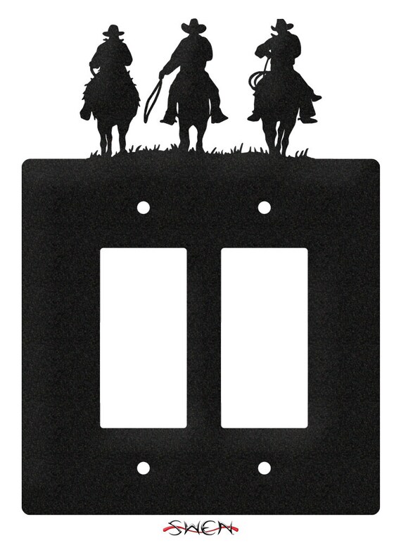 SWEN Products OUTHOUSE COWBOY HORSE Light Switch Plate Covers