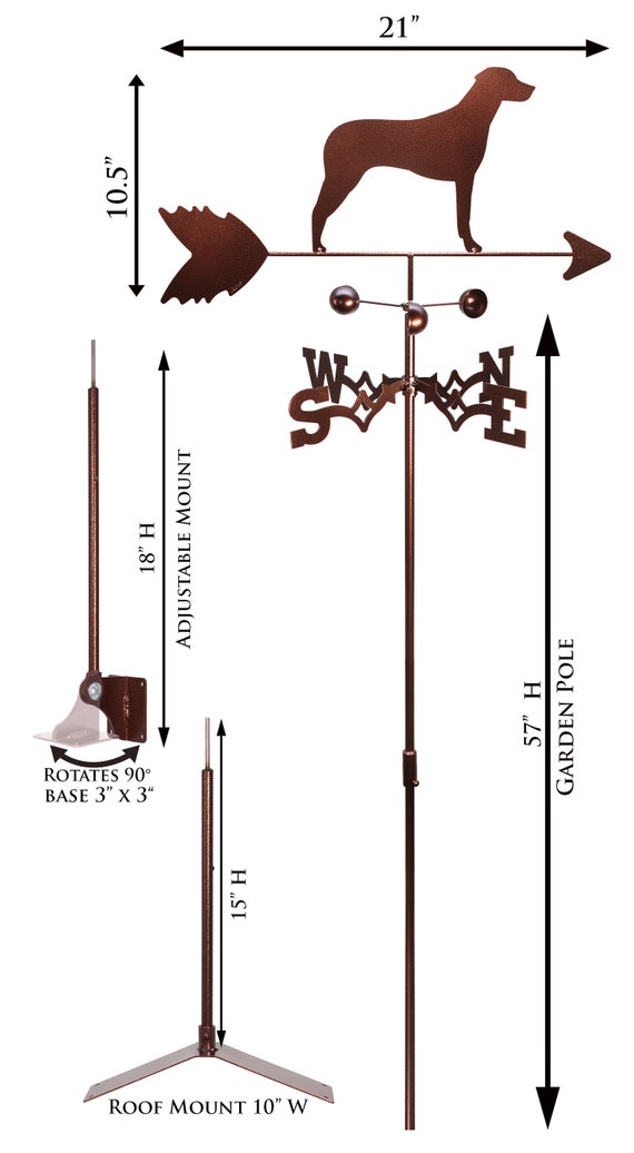 Hand Made Rhodesian Ridgeback Dog Weathervane *NEW*