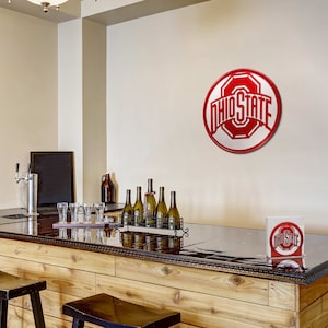 Hand Made Ohio State Buckeyes Scenic Art Wall Design