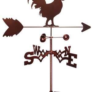 Hand Made Rooster Chicken Weathervane NEW image 4