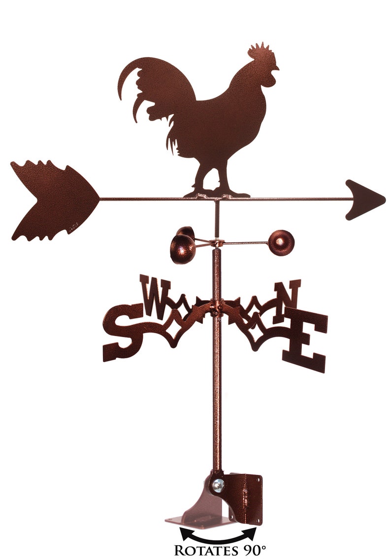 Hand Made Rooster Chicken Weathervane NEW image 4