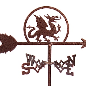 Mini Dragon Flower Pot Weathervane