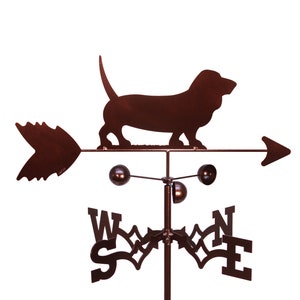 Hand Made Basset Hound Dog Weathervane NEW