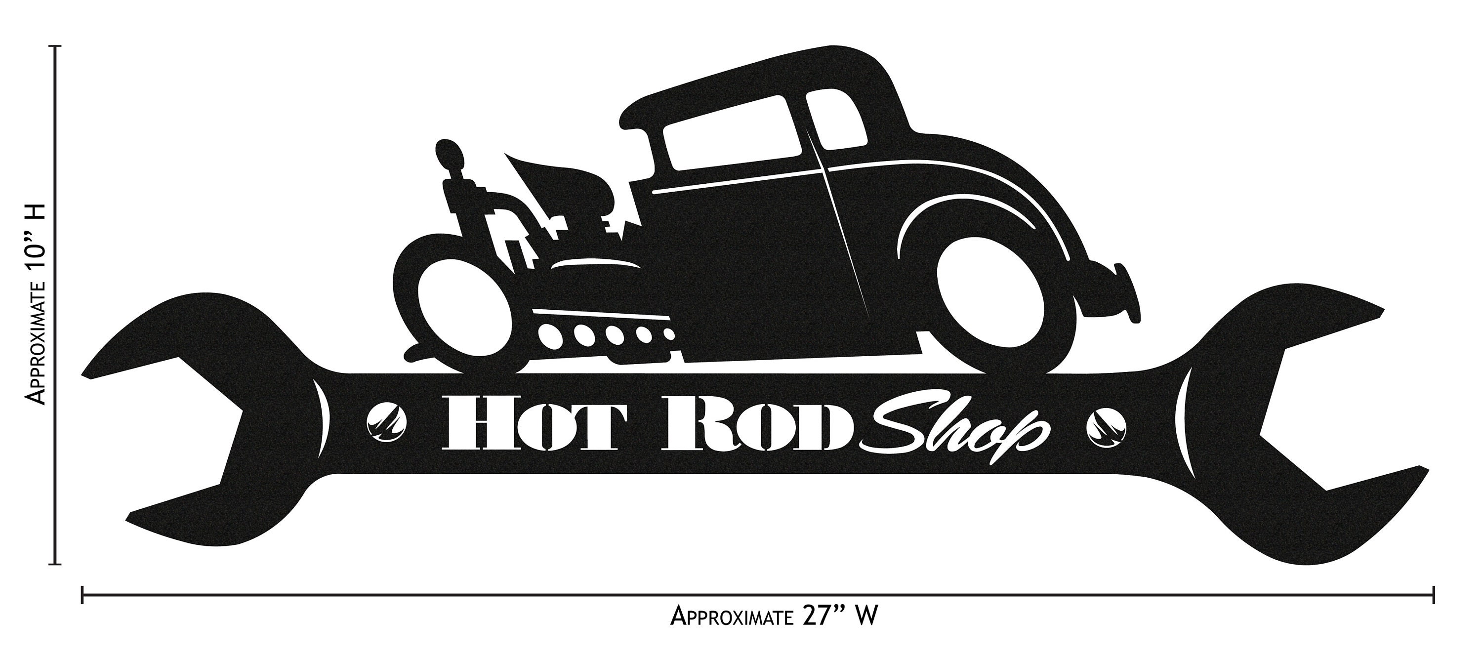 Hand Made Farrell Hot Rod Shop Wrench Scenic Art Wall Design - Etsy