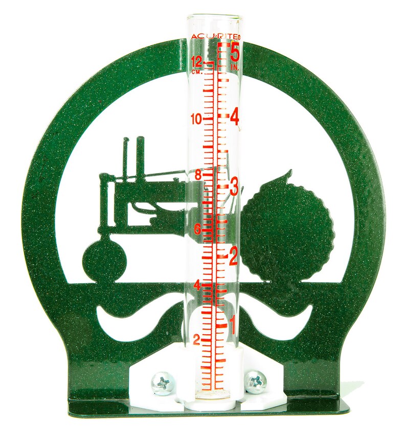 Hand Made Tractor Deck Mount Rain Gauge Etsy