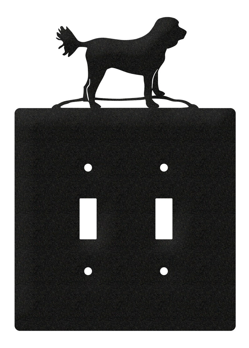 Cockapoo Dog Light Switch Double Plate Cover
