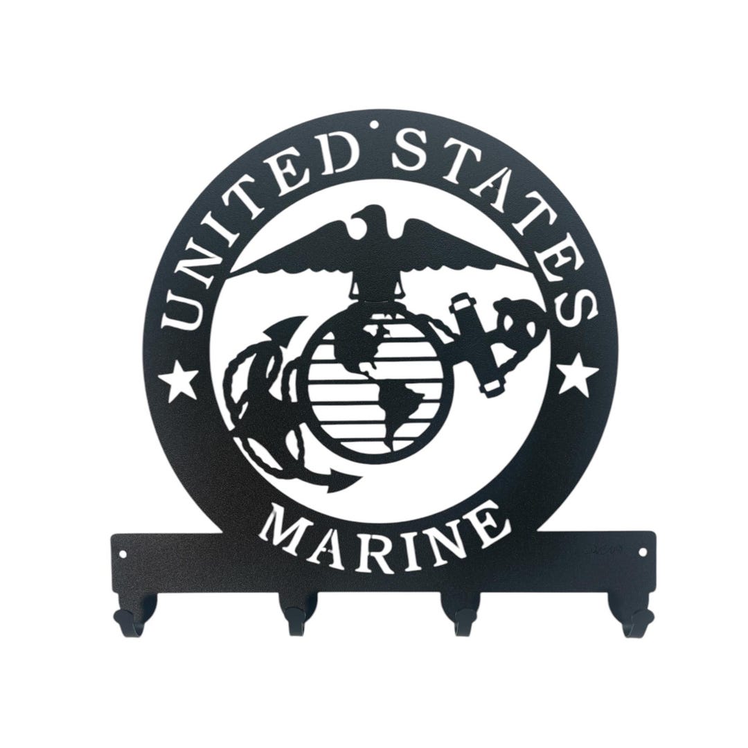 Armed Services US Marine Corp Marines USMC Military Metal Key Chain ...