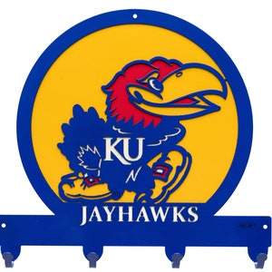 Kansas Jayhawks Metal Key Chain Holder Hanger