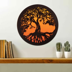Hand Made Tree of Life Scenic Art Wall Design