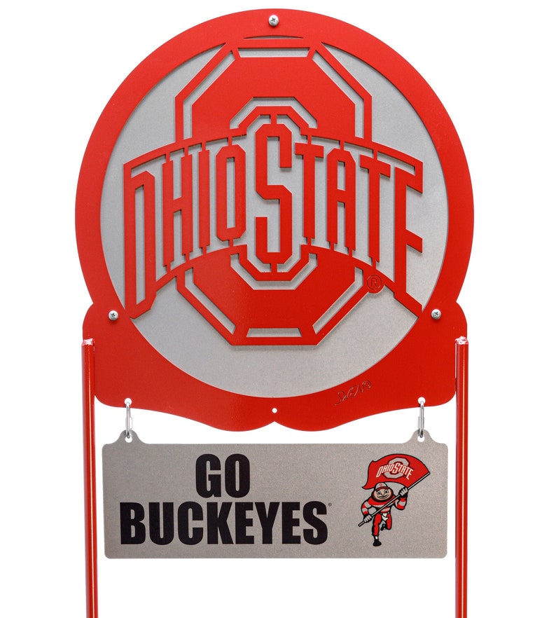 Ohio State Buckeyes Collegiate Logo Metal Yard Sign - Etsy