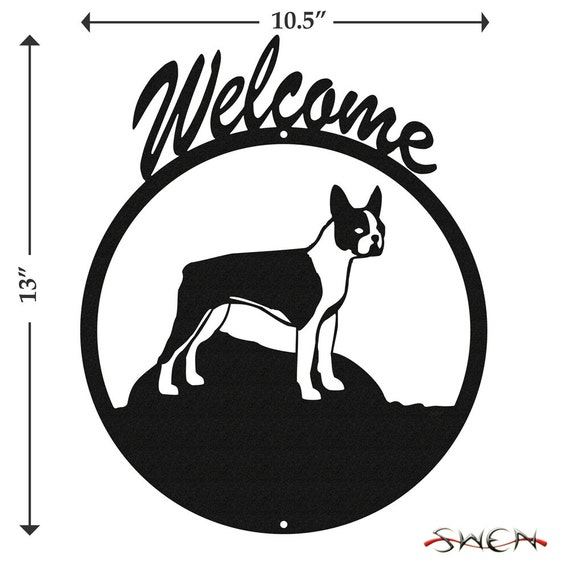 SWEN Products WESTIE TERRIER Dog Black Metal Welcome Sign SWEN Products WESTIE TERRIER Dog Black Metal Welcome Sign