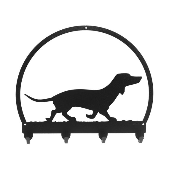 SWEN Products GOLDEN RETRIEVER Dog Black Metal Key Chain Holder Hanger 