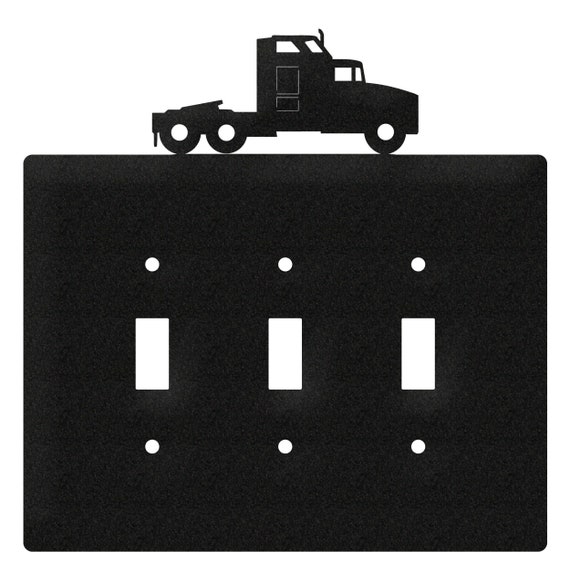 Semi Truck Kenworth Light Switch Triple Plate Cover Etsy
