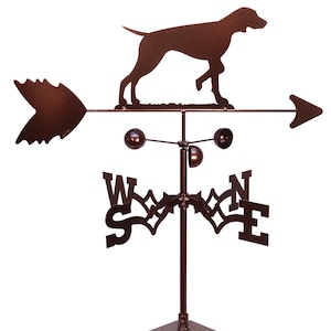 Hand Made Vizsla Dog Weathervane NEW Roof