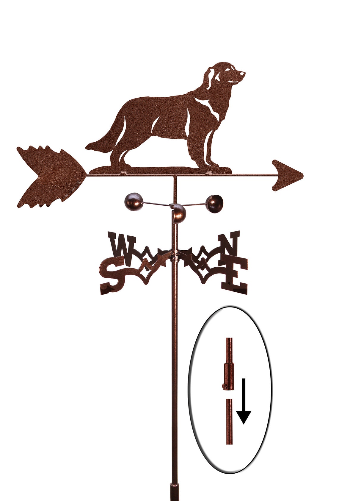 Hand Made Golden Retriever Dog Weathervane NEW Etsy