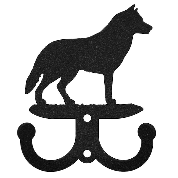 SWEN Products SIBERIAN HUSKY Dog Black Metal Business Card Holder