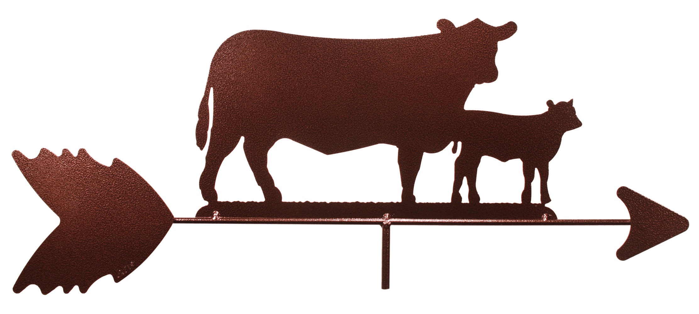 Cow & Calf Silhouette Steel Weathervane main image 1